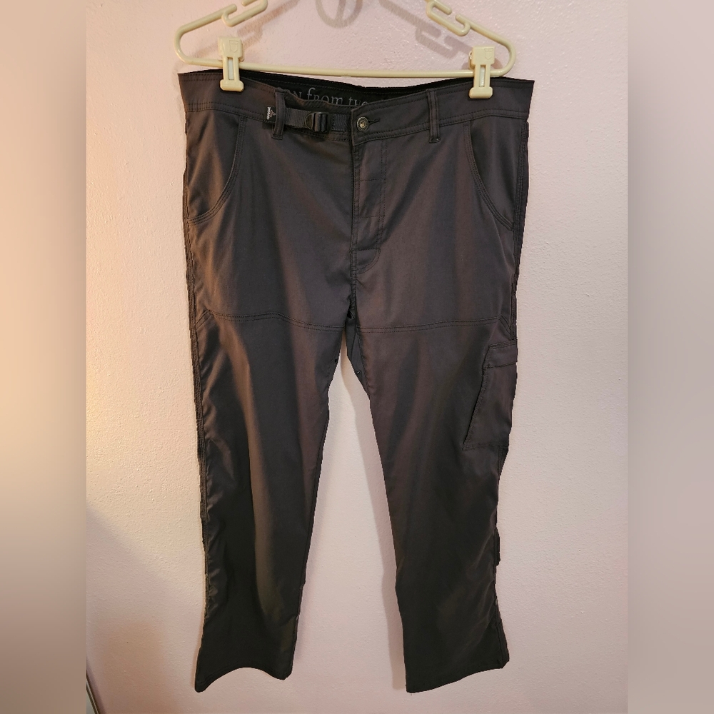 Men's Prana Stretch Zion Dark Gray Cargo Pants